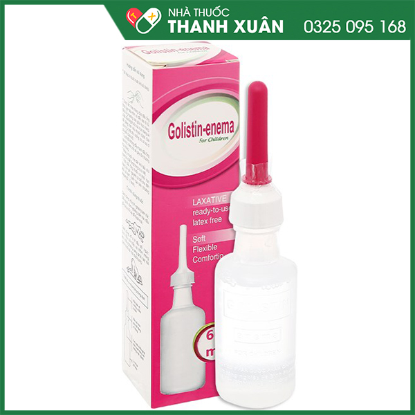 Golistin-enema for children dung dịch thụt trực tràng